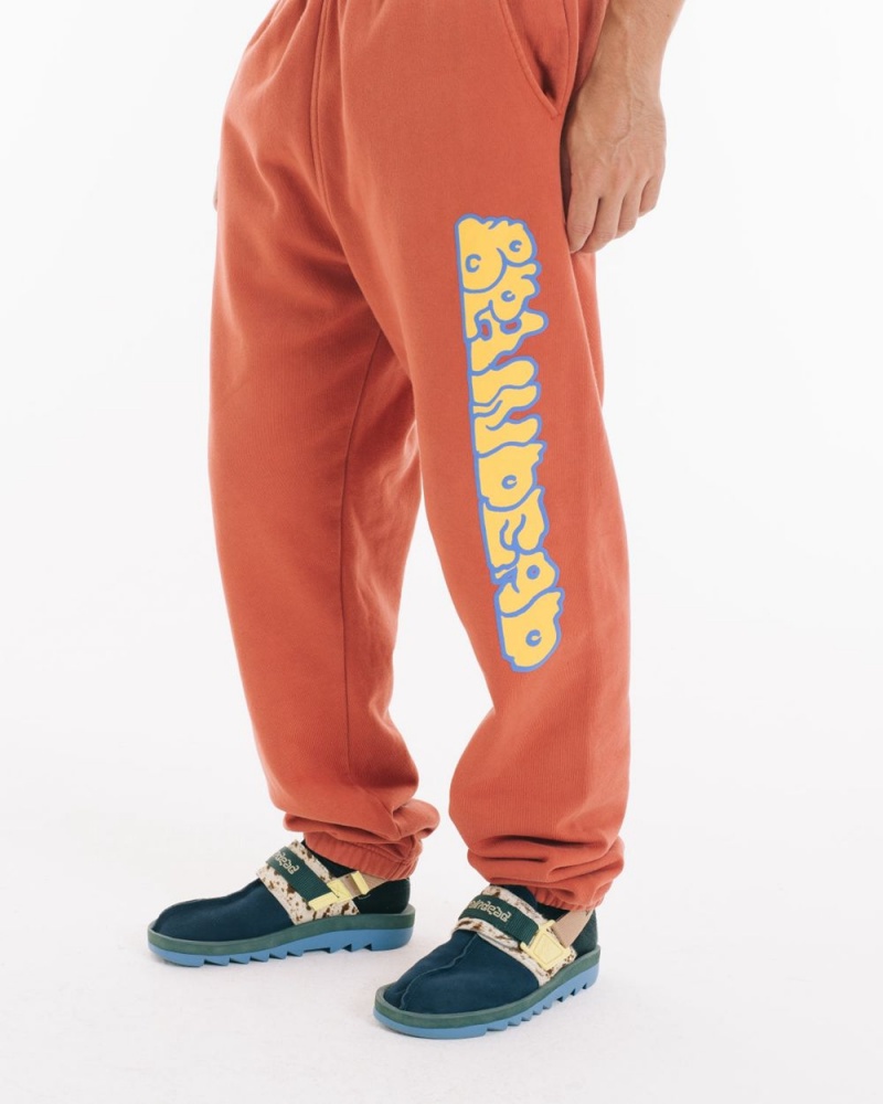 Orange Brain Dead Bubble Sweat Pant | AU 8041569-ID