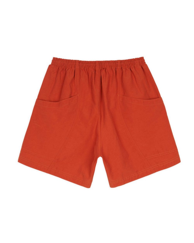 Orange Brain Dead Cotton Nylon Utility Shorts | AU 4739568-BC