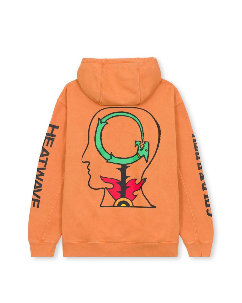 Orange Brain Dead Heatwave Sweatshirt Hoodie | AU 6517023-GI