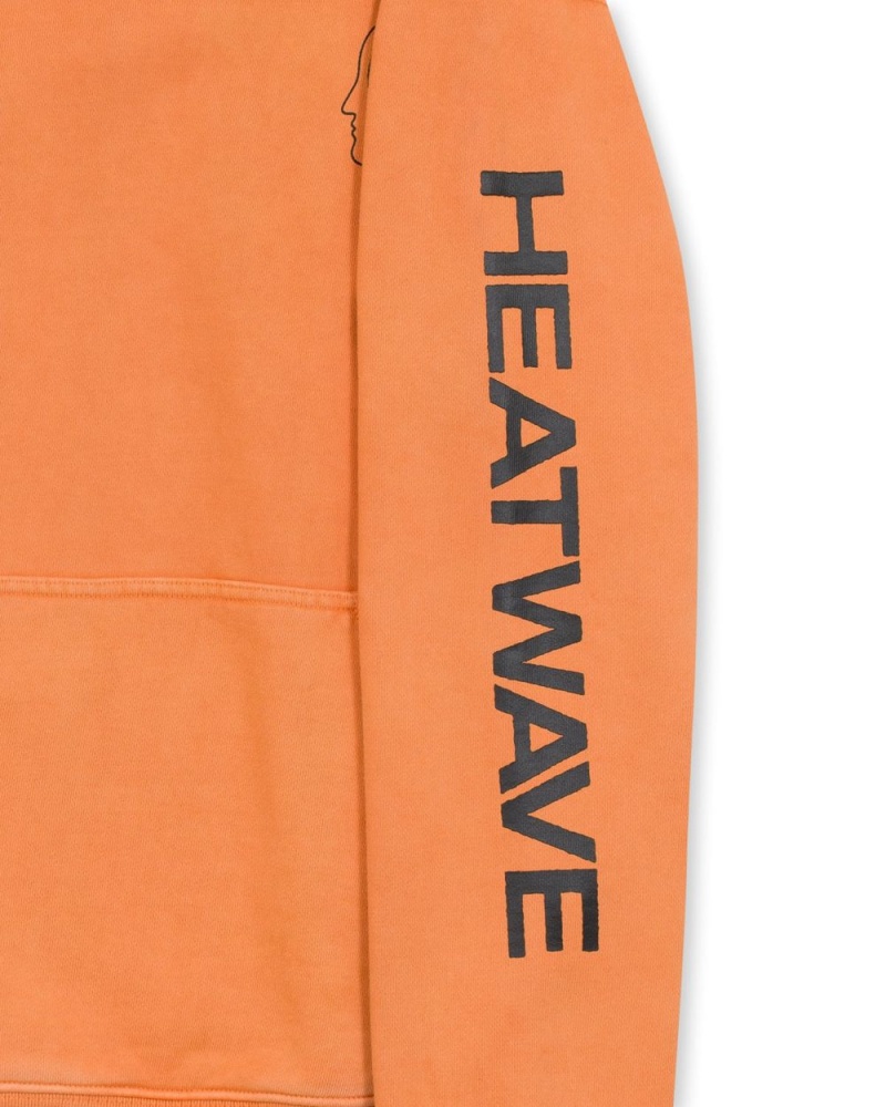 Orange Brain Dead Heatwave Sweatshirt Hoodie | AU 6517023-GI