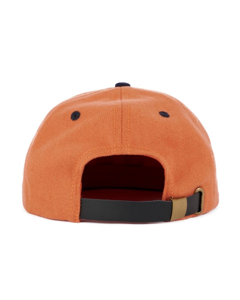 Orange Brain Dead Plato Wool 6 Panel Cap | AU 0963721-IJ