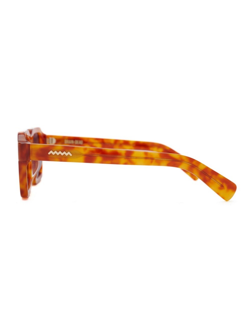 Orange Brain Dead Staunton Post Modern Primitive Eye Protection Sunglasses | AU 9670514-TW