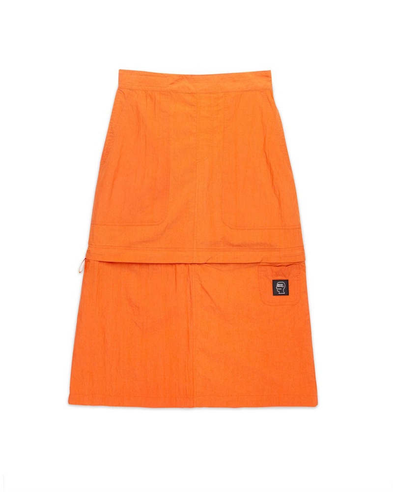 Orange Brain Dead Washed Out Convertible Skirt | AU 4257609-WS