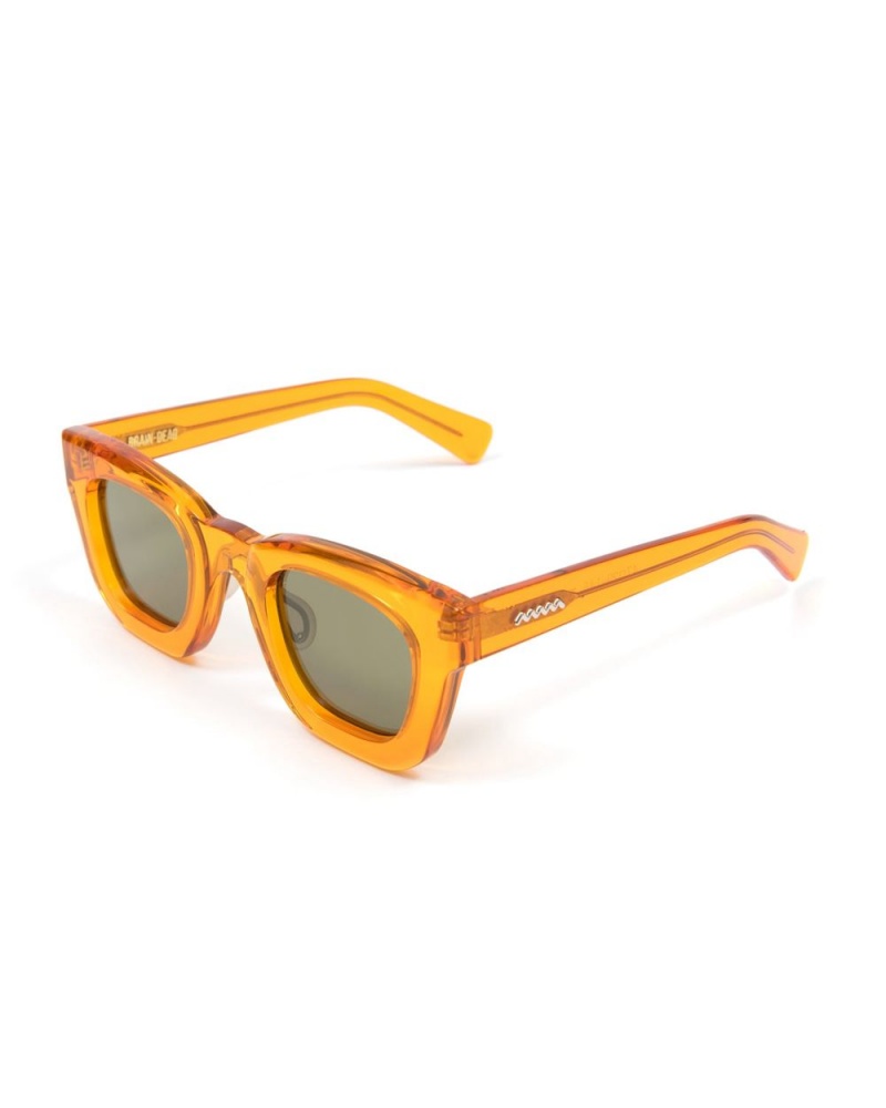 Orange Green Brain Dead Elia Post Modern Primitive Eye Protection Sunglasses | AU 0153749-RP