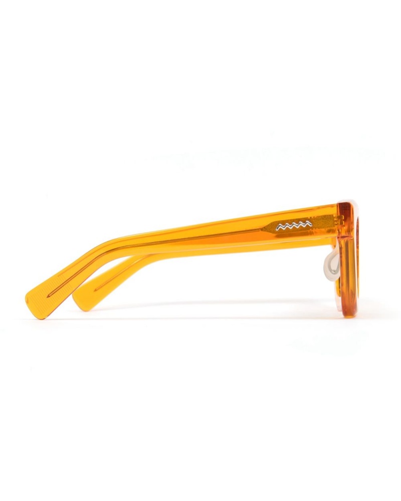 Orange Green Brain Dead Elia Post Modern Primitive Eye Protection Sunglasses | AU 0153749-RP