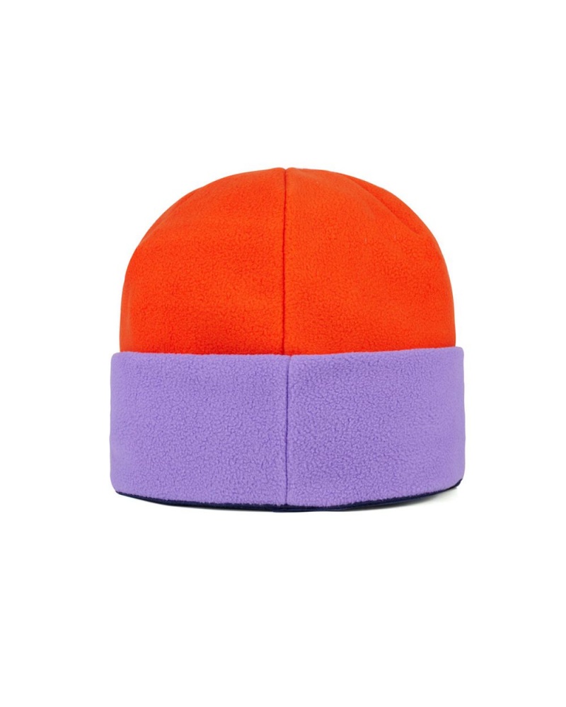 Orange Purple Brain Dead X K2 Standard Polar Fleece Beanie | AU 7953048-XT