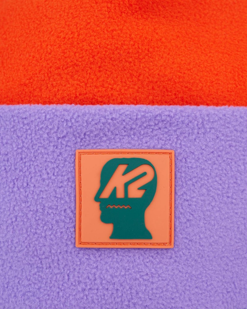 Orange Purple Brain Dead X K2 Standard Polar Fleece Beanie | AU 7953048-XT