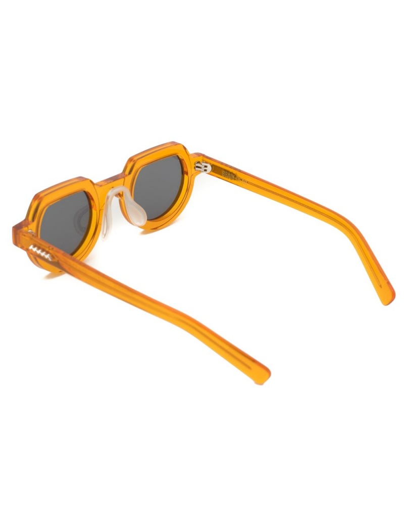 Orange Silver Brain Dead Tani Post Modern Primitive Eye Protection Sunglasses | AU 8054691-RW