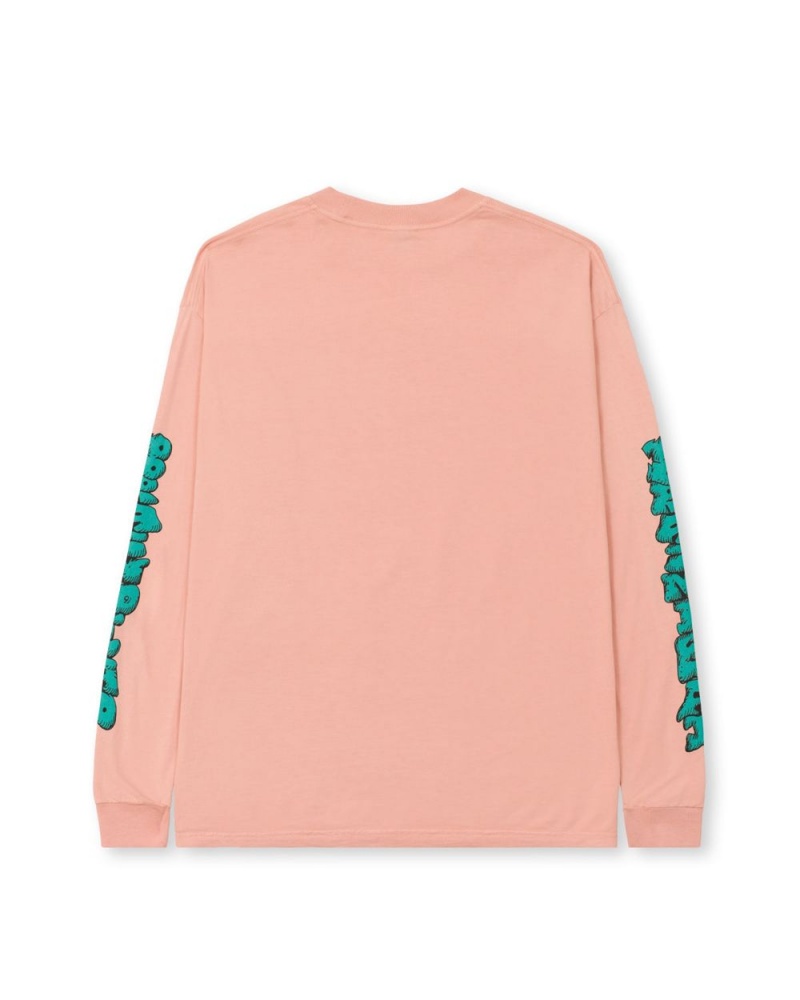 Pink Brain Dead Little Barbarian Long Sleeve T-Shirt | AU 7053814-ZV