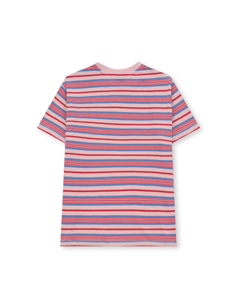 Pink Brain Dead Striped Baby T-Shirt | AU 6754082-YP