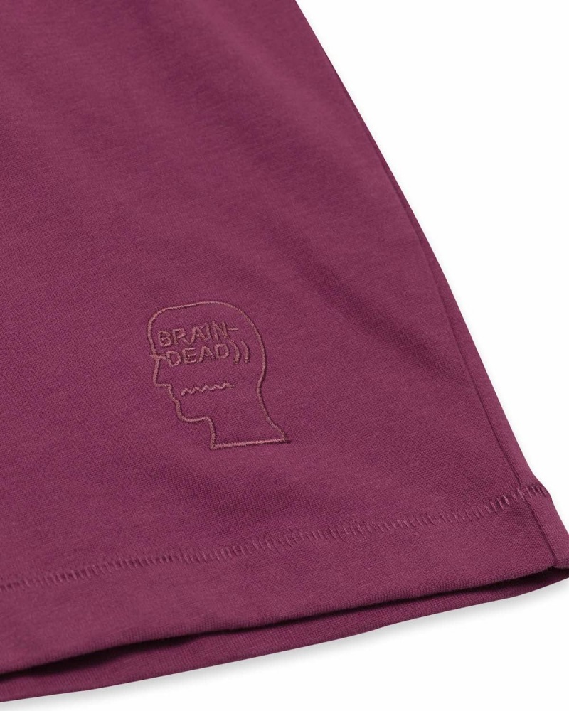 Purple Brain Dead Easy T-Shirt | AU 0619573-OW