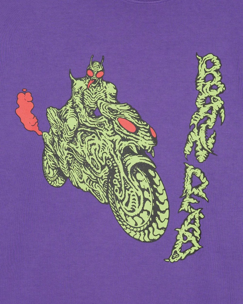 Purple Brain Dead Goon Rider T-Shirt | AU 3945602-RS