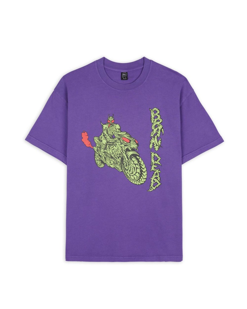 Purple Brain Dead Goon Rider T-Shirt | AU 3945602-RS