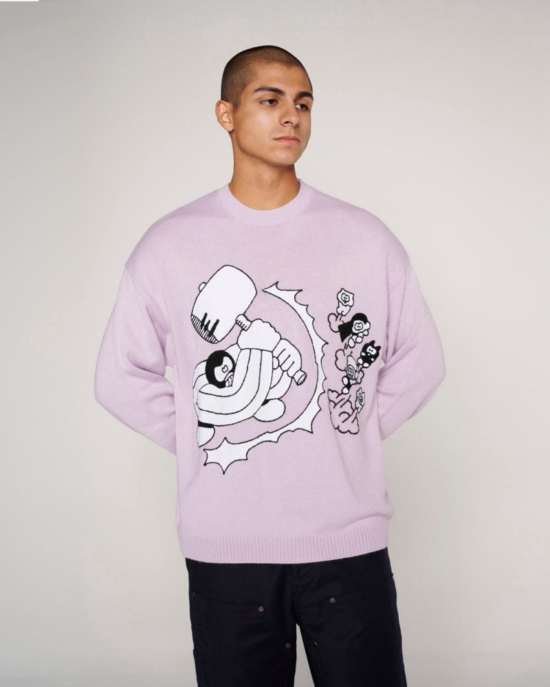 Purple Brain Dead Hammer Sweater | AU 1204687-XB