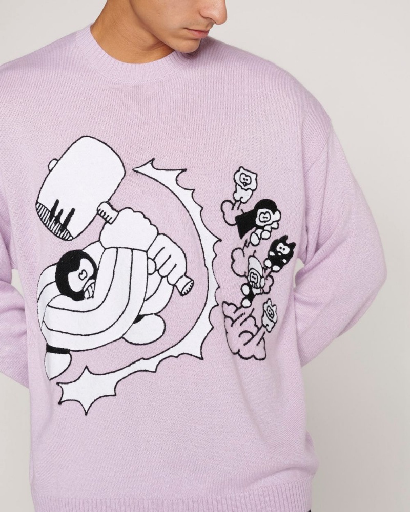 Purple Brain Dead Hammer Sweater | AU 1204687-XB