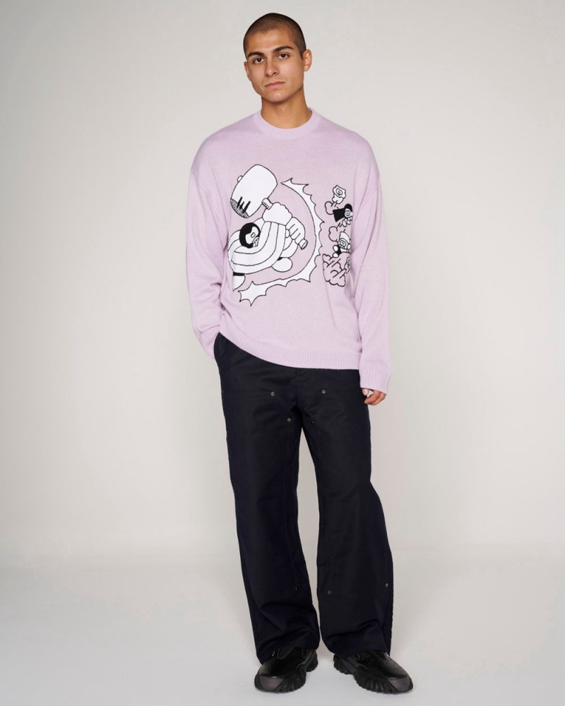 Purple Brain Dead Hammer Sweater | AU 1204687-XB