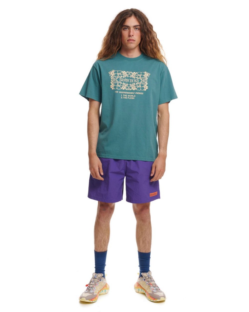 Purple Brain Dead Kickers Shorts | AU 1450298-MY