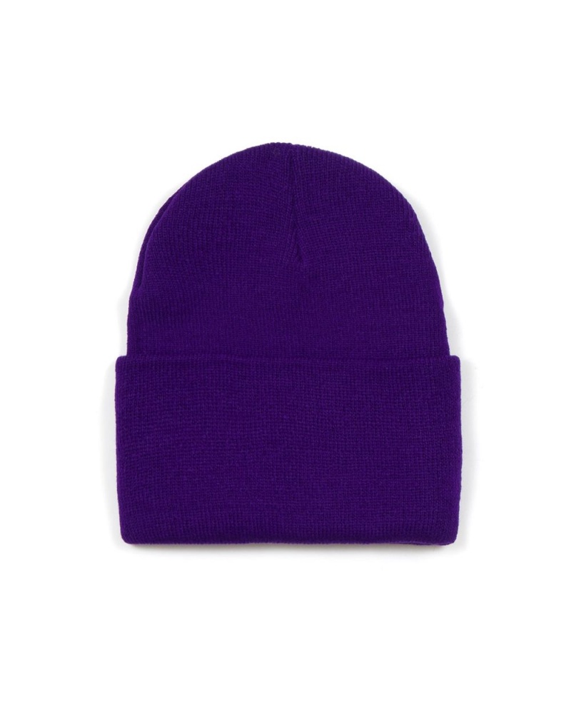 Purple Brain Dead Logo Head Beanie | AU 8251607-TY