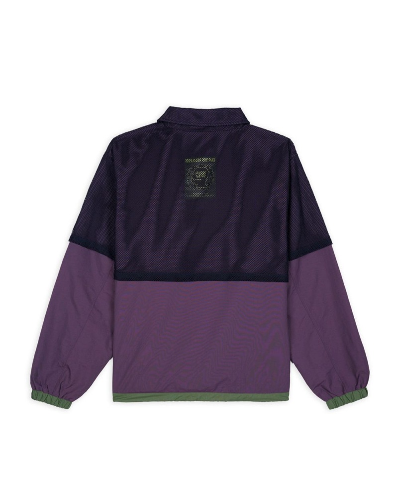 Purple Brain Dead Roll Cast Mesh Overlay Fishing Jacket | AU 3106248-JT