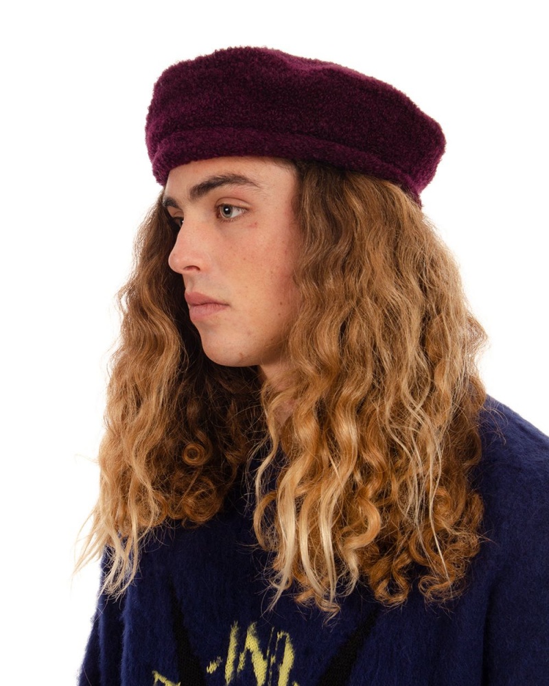 Purple Brain Dead Scratch Beret Hat | AU 7901853-QK