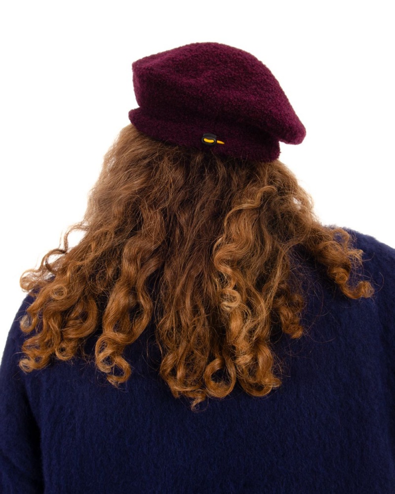 Purple Brain Dead Scratch Beret Hat | AU 7901853-QK