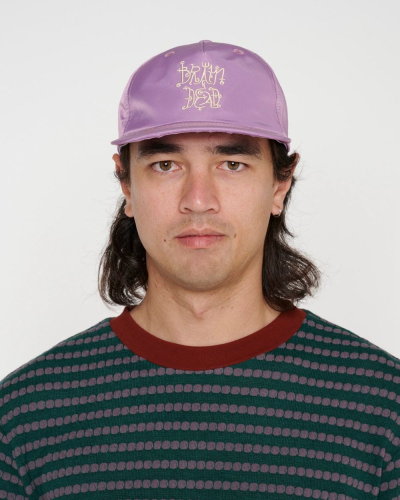 Purple Brain Dead Scripture 5 Panel Hat | AU 8630572-VK