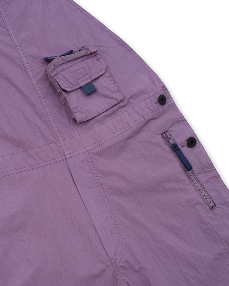 Purple Brain Dead Washed Out Utility Overall Pant | AU 0345786-ZX