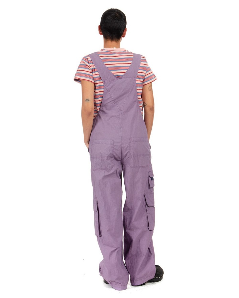 Purple Brain Dead Washed Out Utility Overall Pant | AU 0345786-ZX