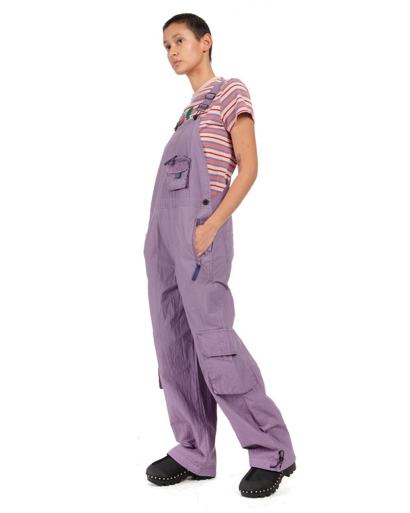 Purple Brain Dead Washed Out Utility Overall Pant | AU 0345786-ZX