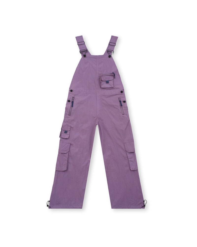 Purple Brain Dead Washed Out Utility Overall Pant | AU 0345786-ZX