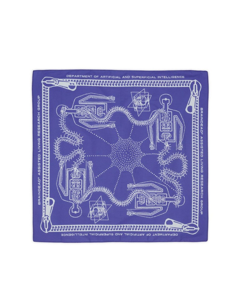 Purple Brain Dead Zipper Bandana Homeware | AU 2714693-XU