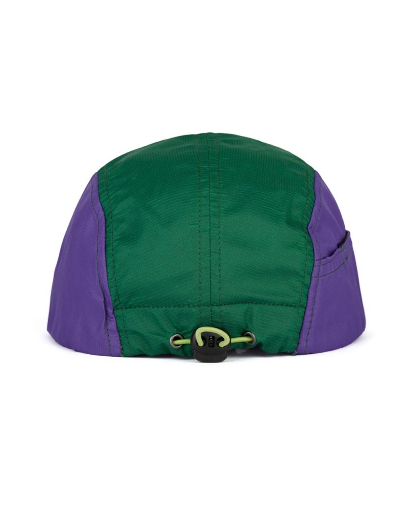 Purple Green Brain Dead Miles Trail Cap | AU 0184379-MG