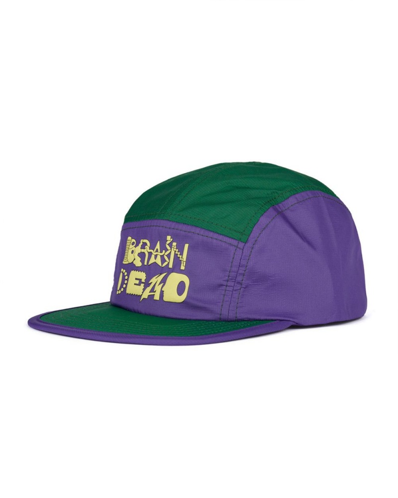 Purple Green Brain Dead Miles Trail Cap | AU 0184379-MG