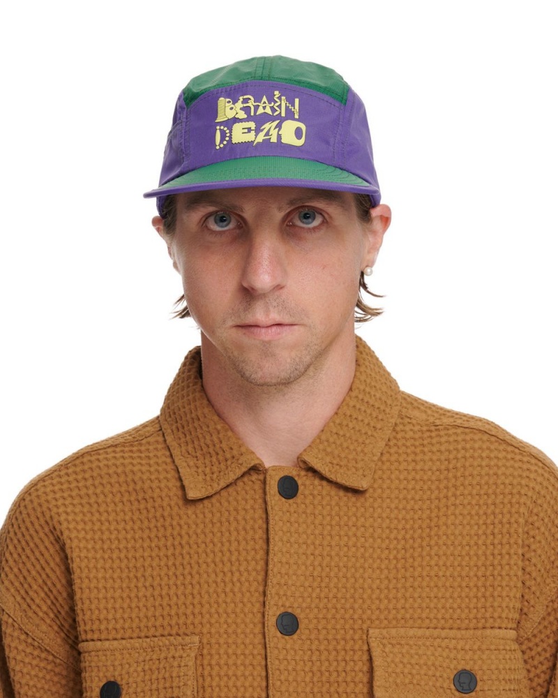 Purple Green Brain Dead Miles Trail Cap | AU 0184379-MG