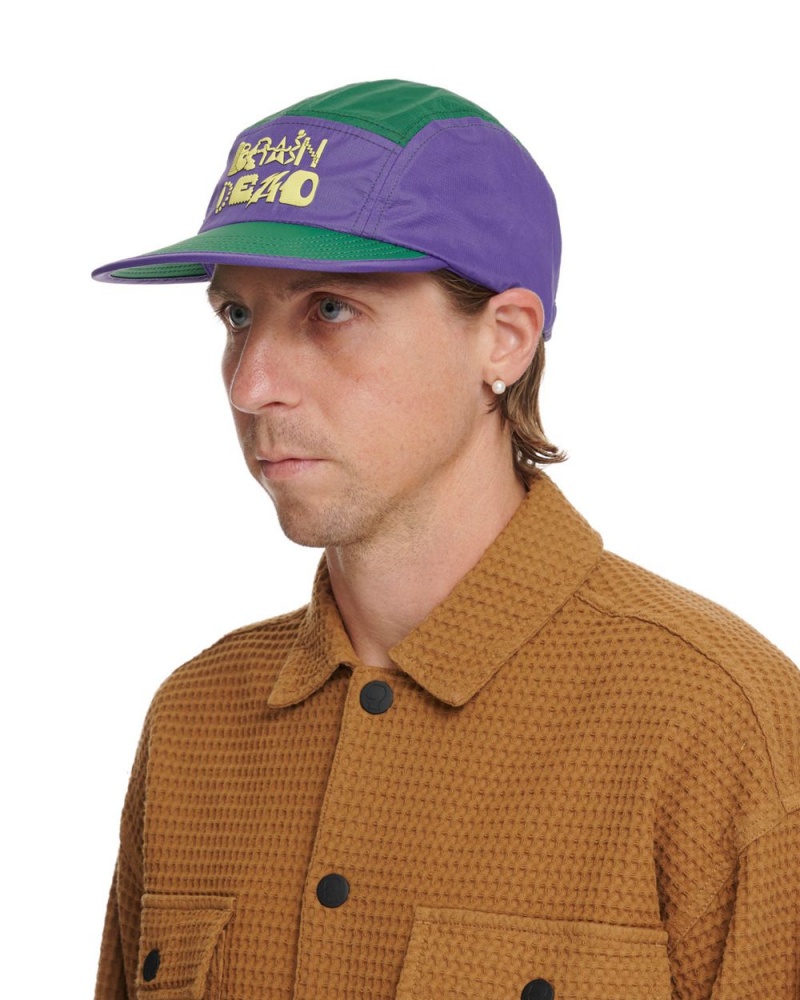 Purple Green Brain Dead Miles Trail Cap | AU 0184379-MG