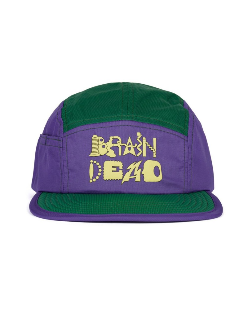 Purple Green Brain Dead Miles Trail Cap | AU 0184379-MG