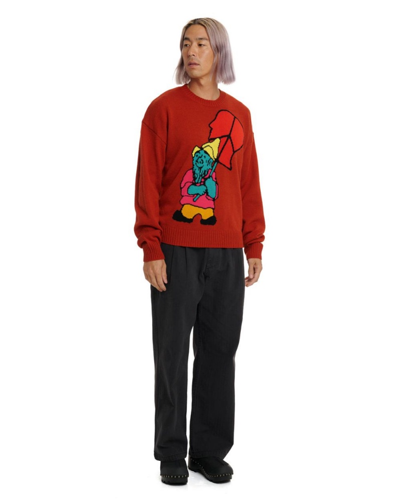 Red Brain Dead Gnome Sweater | AU 0381745-UF