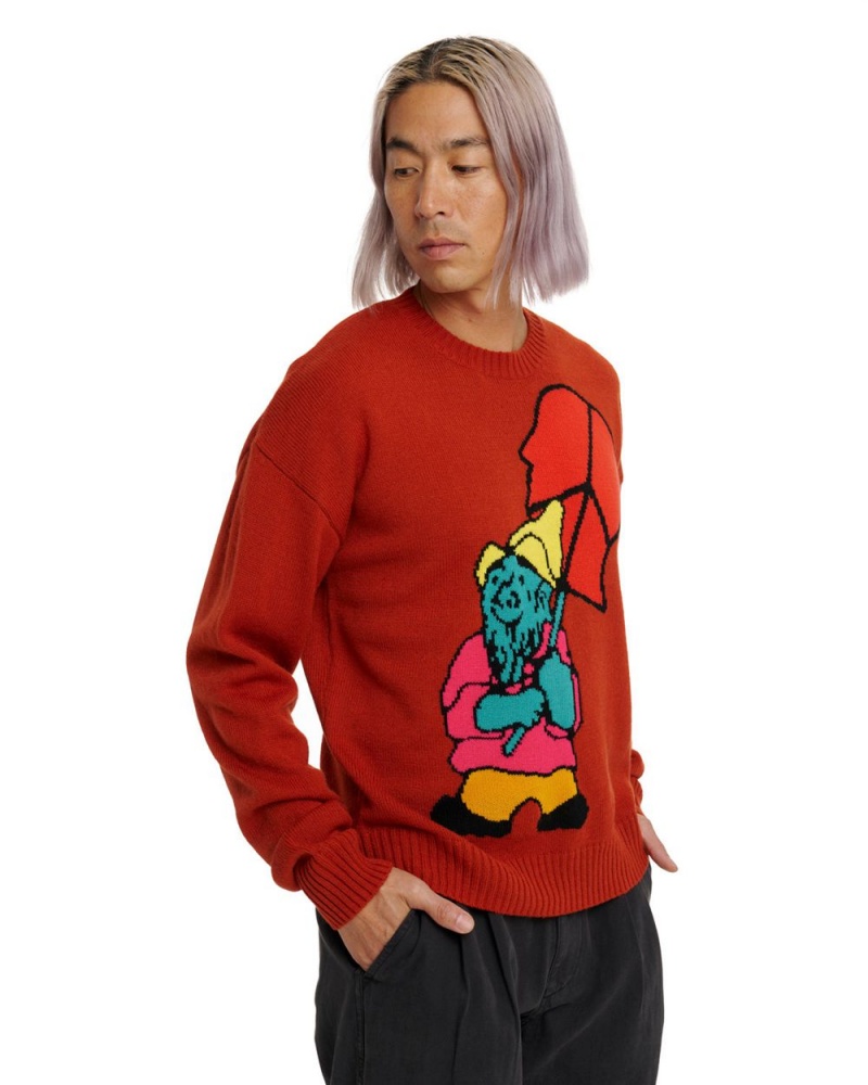 Red Brain Dead Gnome Sweater | AU 0381745-UF