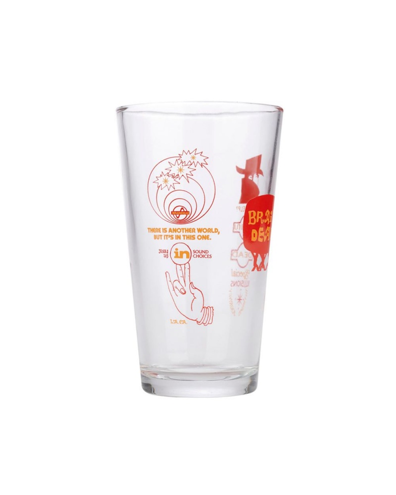 Red Brain Dead Special Illusions Pint Glass Homeware | AU 3874019-FO