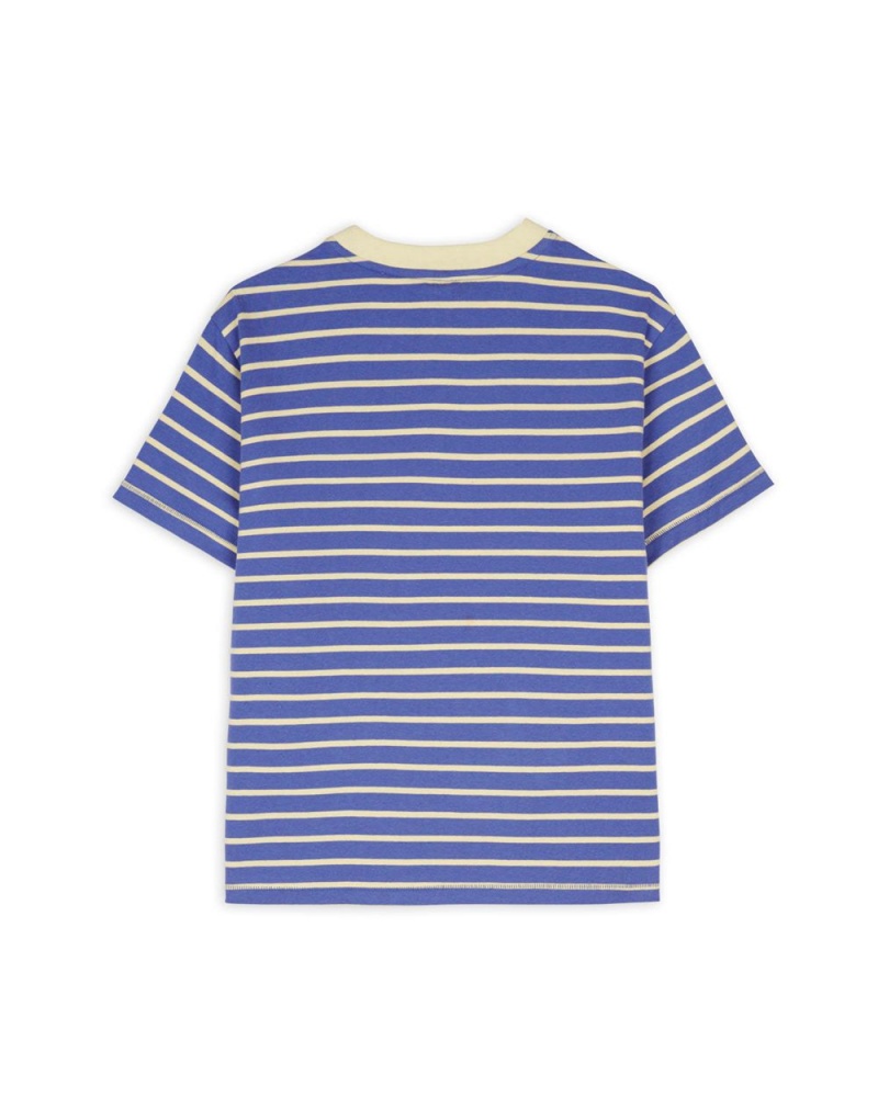 Red Brain Dead Striped Baby Tee T-Shirt | AU 2865410-AT