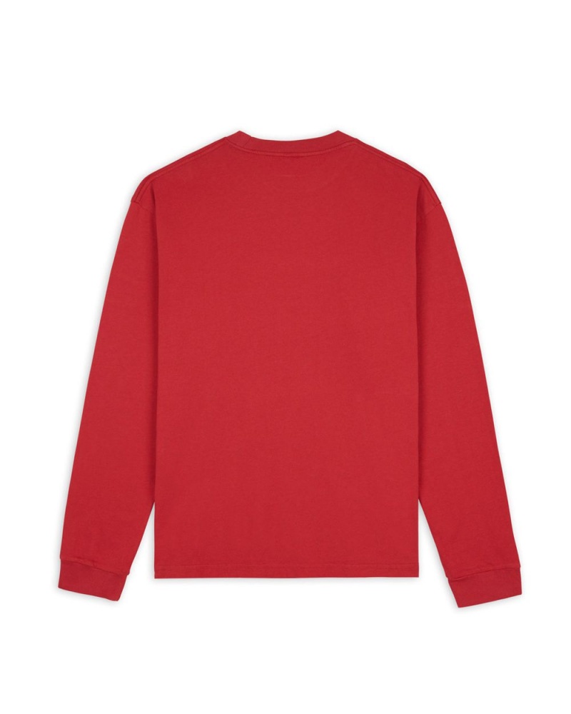 Red Brain Dead Telescopic Long Sleeve T-Shirt | AU 0679385-IR