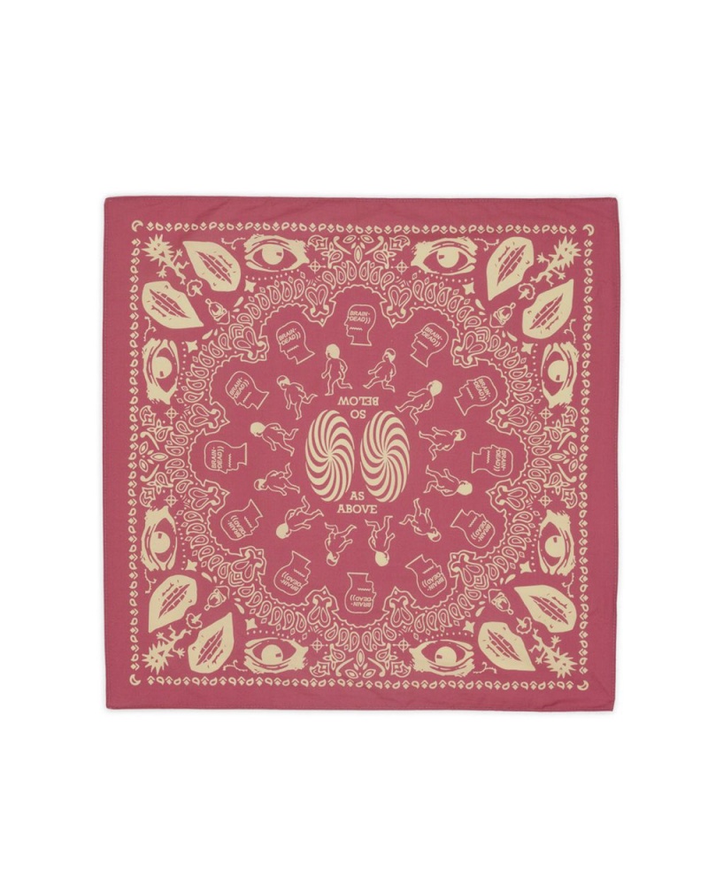 Rose Brain Dead Logohead Paisley Bandana Homeware | AU 2957168-WD