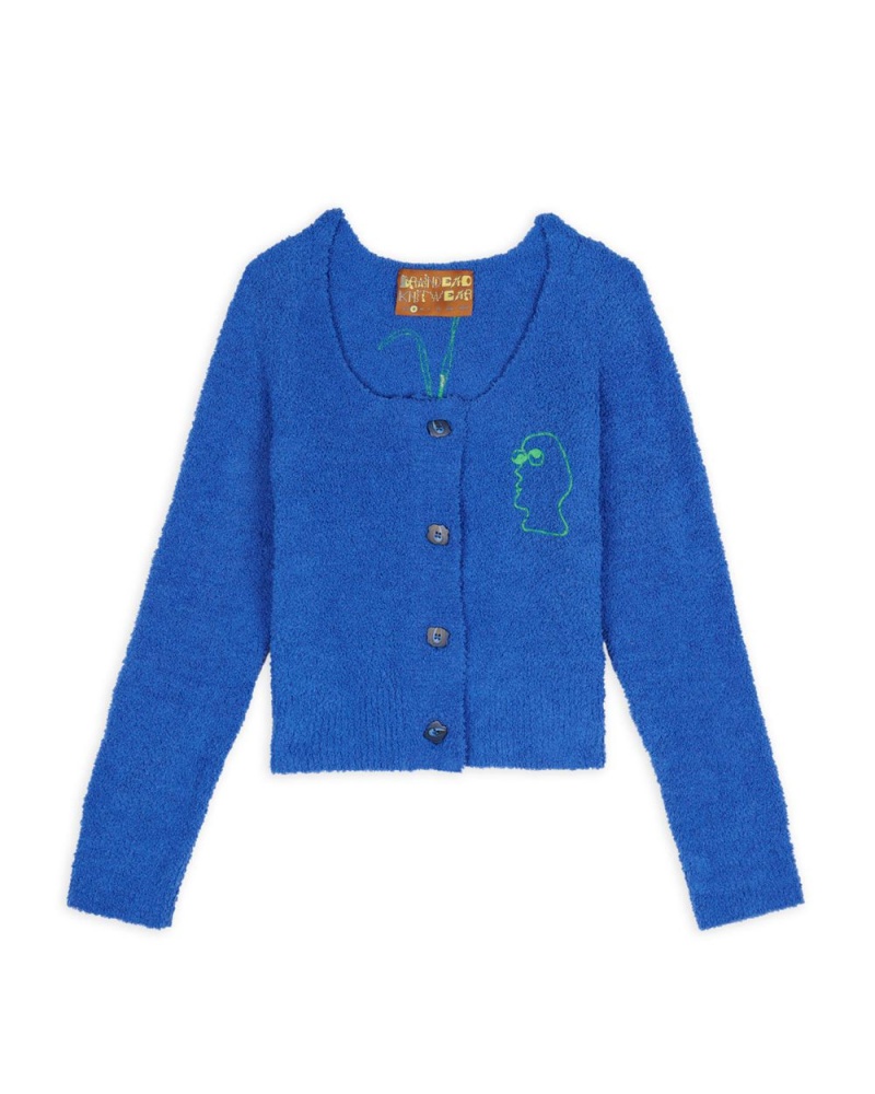 Royal Blue Brain Dead Mantis Pill Cardigan | AU 5826103-MT