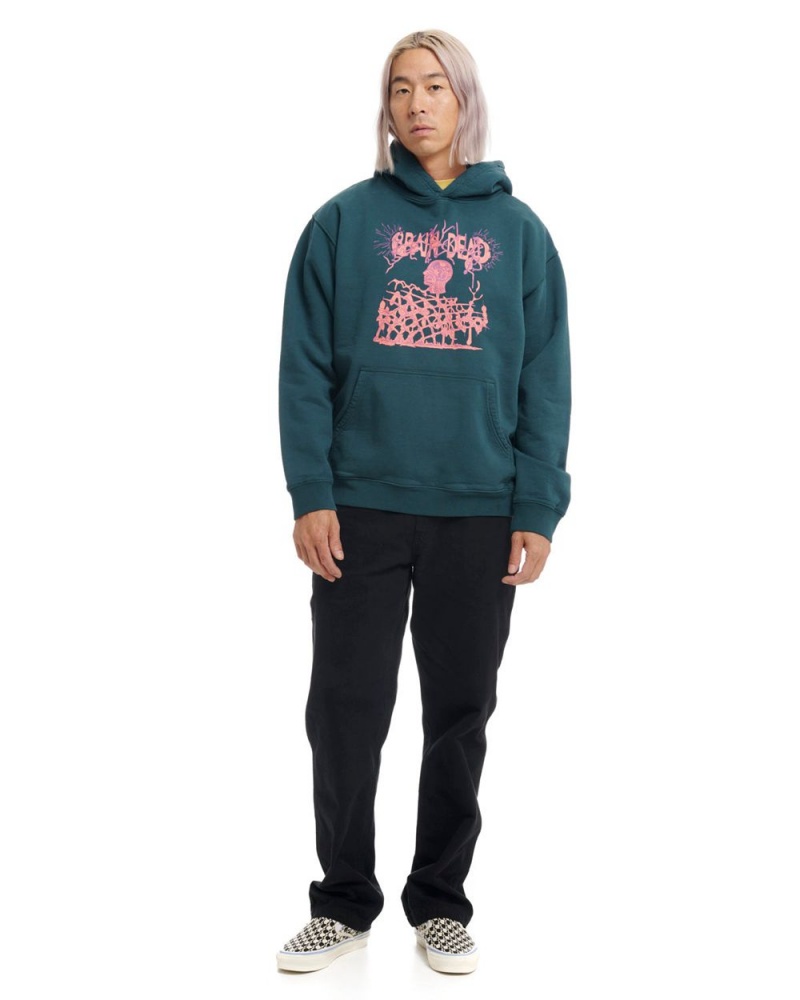 Turquoise Brain Dead Anatomic Hoodie | AU 9643108-BI