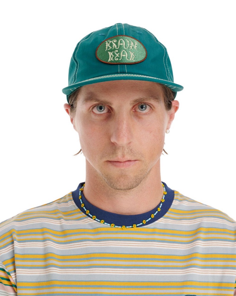 Turquoise Brain Dead Bugs Lyfe 6 Panel Cap | AU 4589276-ZC