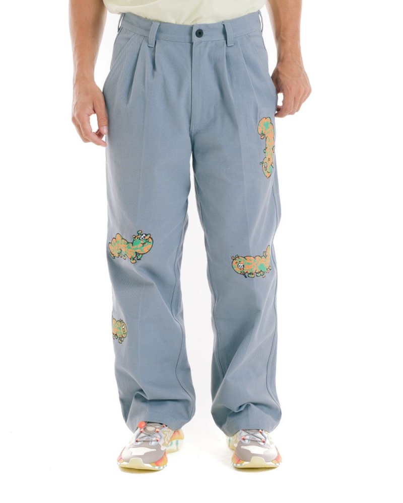 Turquoise Brain Dead Caterpillar Wide Leg Pant | AU 9570832-DH