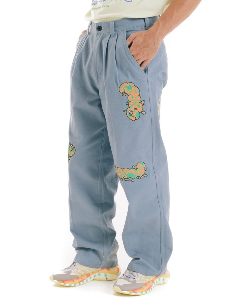 Turquoise Brain Dead Caterpillar Wide Leg Pant | AU 9570832-DH