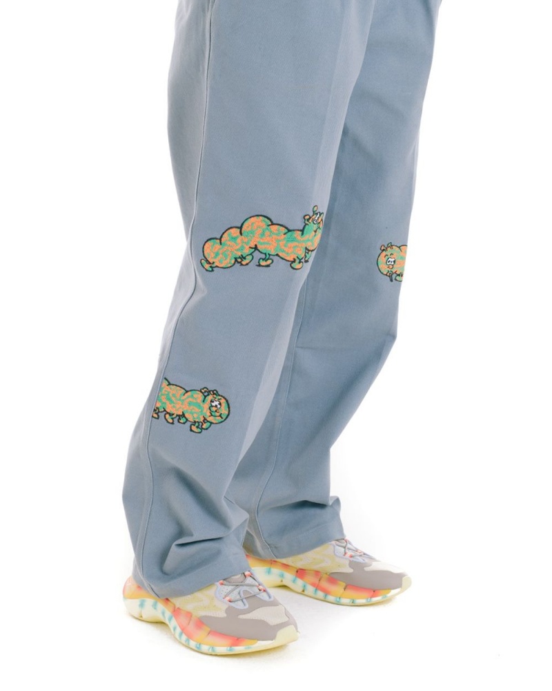 Turquoise Brain Dead Caterpillar Wide Leg Pant | AU 9570832-DH