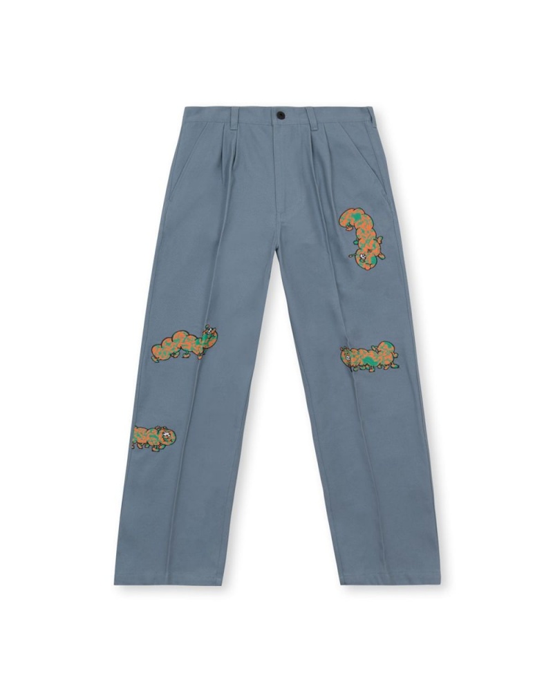 Turquoise Brain Dead Caterpillar Wide Leg Pant | AU 9570832-DH