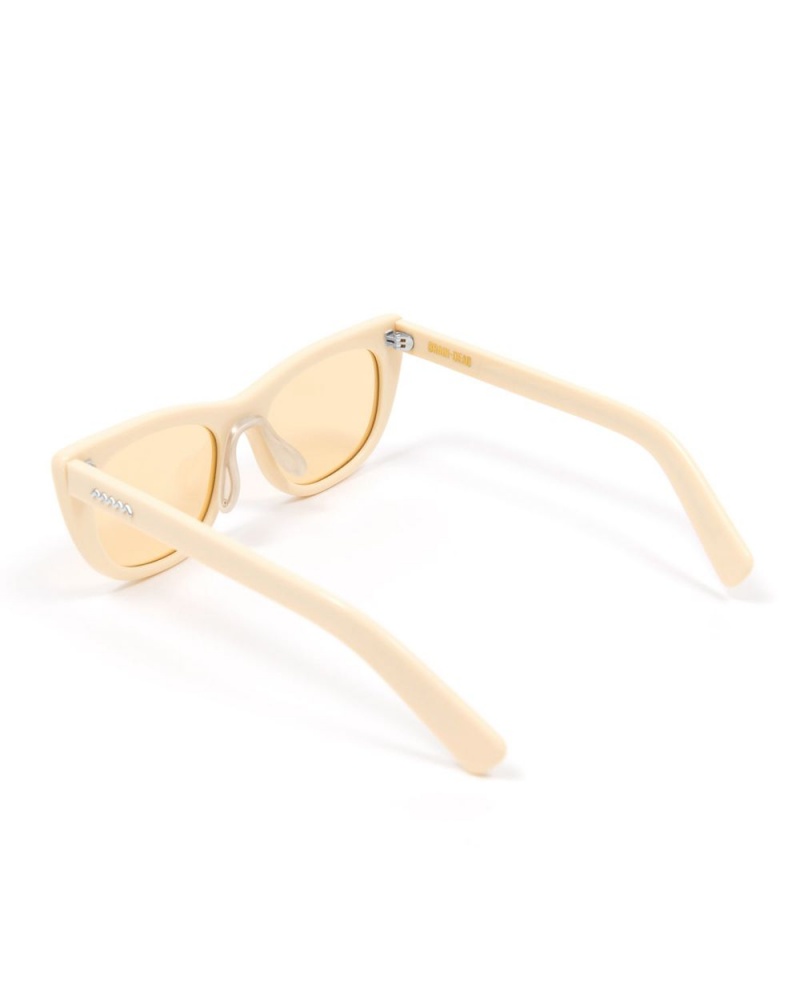 White Beige Brain Dead Natto Post Modern Primitive Eye Protection Sunglasses | AU 1608243-EZ